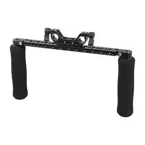 Sponge Handle Grips with 15mm Dual Rod Clamp for DSLR Camera Rig Sponge Handle Grips with 15mm Dual Rod Clamp for DSLR Camera Rig