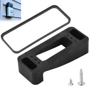 Doorbell Vinyl Siding Mount 4 Vinyl for Wyze Video Doorbell V2 | Hardware Included, Black Plastic, Providing Stable Support and The Optimal Angle for The Doorbell Camera Doorbell Vinyl Siding Mount 4 Vinyl for Wyze Video Doorbell V2 | Hardware Included, Black Plastic, Providing Stable Support and The Optimal Angle for The Doorbell Camera