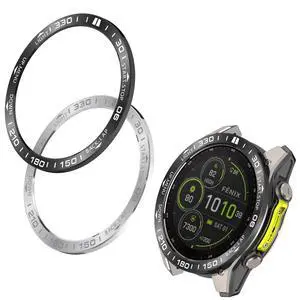 Speed Bezel Ring Compatible with Garmin Fenix 8 AMOLED 43MM 47MM 51MM Bezel Adhesive Cover Anti-Scratch Metal Protection Frame Case Cover Loop (Black&Silver, 51MM) Speed Bezel Ring Compatible with Garmin Fenix 8 AMOLED 43MM 47MM 51MM Bezel Adhesive Cover Anti-Scratch Metal Protection Frame Case Cover Loop (Black&Silver, 51MM)