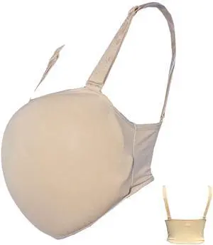 Fake Pregnancy Belly Sponge Belly Film Props TV Series Props Spoof Costume Cosplay Lightweight (Medium, Beige) Fake Pregnancy Belly Sponge Belly Film Props TV Series Props Spoof Costume Cosplay Lightweight (Medium, Beige)