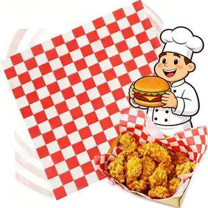 100Pcs Deli Paper Sheets, Grease Resistant Wax Paper Sheets for Food 7x7" 100Pcs Deli Paper Sheets, Grease Resistant Wax Paper Sheets for Food 7x7"