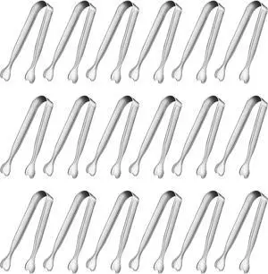 Mini Serving Tongs, Anytrp 18-Packs Stainless Steel Sugar Tongs, 4.3inch Ice Tongs Kitchen Appetizers Tongs for Coffee Bar, Tea Party, Desserts Party, Sugar and Ice Bucket Mini Serving Tongs, Anytrp 18-Packs Stainless Steel Sugar Tongs, 4.3inch Ice Tongs Kitchen Appetizers Tongs for Coffee Bar, Tea Party, Desserts Party, Sugar and Ice Bucket