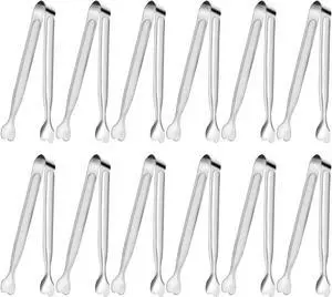 Serving Tongs, Anytrp 12-Packs Stainless Steel Sugar Tong, 5.3inch Small Tongs for Serving Food, Appetizers, Buffets, Coffee Bar, Kitchen, Tea Party, Desserts Party and Ice Bucket Serving Tongs, Anytrp 12-Packs Stainless Steel Sugar Tong, 5.3inch Small Tongs for Serving Food, Appetizers, Buffets, Coffee Bar, Kitchen, Tea Party, Desserts Party and Ice Bucket