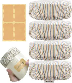 Cloth Kefir Lid Cover for Wide Mouth Mason Ball Jar | Breathable Cotton Replacement Top for Kombucha Brewing Gallon Glass Weck Canning Quart Jar | Sourdough Starter Making Fermentation Fabric Cap Cloth Kefir Lid Cover for Wide Mouth Mason Ball Jar | Breathable Cotton Replacement Top for Kombucha Brewing Gallon Glass Weck Canning Quart Jar | Sourdough Starter Making Fermentation Fabric Cap