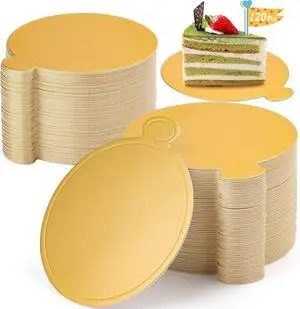 120 PCS Mini Cake Boards, Gold Round Mousse Cupcake Base for Dessert, 3.15 inch & 3.5 inch Mini Flan Plates, Disposable Cake Paper Display Tray for Baking Birthday Party Wedding 120 PCS Mini Cake Boards, Gold Round Mousse Cupcake Base for Dessert, 3.15 inch & 3.5 inch Mini Flan Plates, Disposable Cake Paper Display Tray for Baking Birthday Party Wedding
