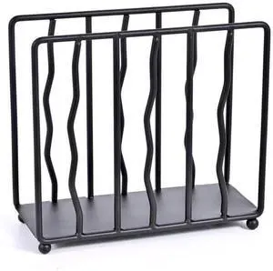 Modern Standing Napkin Holder for table, Black Metal, Tabletop Paper Napkin Dispenser for Coffee Filter Holder Kitchen, Dining Room, Outdoor. Modern Standing Napkin Holder for table, Black Metal, Tabletop Paper Napkin Dispenser for Coffee Filter Holder Kitchen, Dining Room, Outdoor.