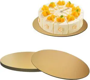 4 Pack Cake Boards Golden Round Cake Circles 4 Pack Cake Boards Golden Round Cake Circles