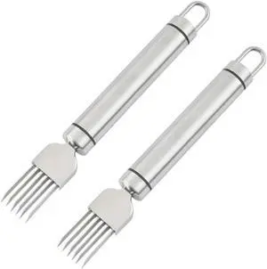 2Pack Green Onion Slicer, Multi-Blade Kitchen Herb Cutter, Professional Scallion Shredding Tool (2, Silver and black) 2Pack Green Onion Slicer, Multi-Blade Kitchen Herb Cutter, Professional Scallion Shredding Tool (2, Silver and black)