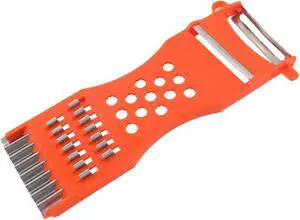 uxcell Kitchen Multifunction Vegetable Fruit Grater Slicer Peeler 6.7In uxcell Kitchen Multifunction Vegetable Fruit Grater Slicer Peeler 6.7In