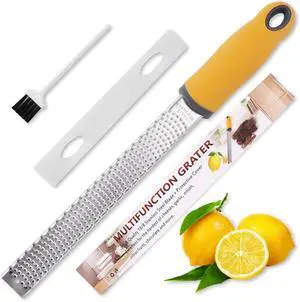 Lemon Zester Grater, Citrus Zester Grater with Handle, Kitchen Gadgets for Cheese, Lemon, Chocolate, Nutmeg, Ginger, Fruit, Vegetable, Stainless Steel Micro Cheese Grate, Dishwasher Safe(Narrow) Lemon Zester Grater, Citrus Zester Grater with Handle, Kitchen Gadgets for Cheese, Lemon, Chocolate, Nutmeg, Ginger, Fruit, Vegetable, Stainless Steel Micro Cheese Grate, Dishwasher Safe(Narrow)