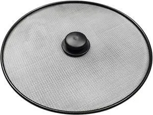 Splatter Screen, Frying Pan Splatter Screen, Splash Guard Lid with Knob, Extra Fine Mesh Splash Guard Pot Lid,Iron Coating Grease Guard Frying Pan Cover for Cooking(size:29cm) Splatter Screen, Frying Pan Splatter Screen, Splash Guard Lid with Knob, Extra Fine Mesh Splash Guard Pot Lid,Iron Coating Grease Guard Frying Pan Cover for Cooking(size:29cm)