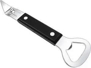 Can Punch Opener Little Cook Stainless Steel Can & Bottle Opener, Manual 2 in 1 Multifunctional Kitchen Tool, Dishwasher Safe (Black) Can Punch Opener Little Cook Stainless Steel Can & Bottle Opener, Manual 2 in 1 Multifunctional Kitchen Tool, Dishwasher Safe (Black)