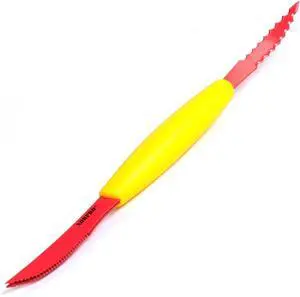 Norpro Nonstick Squirtless Grapefruit Knife, 8.75 inch, yellow and red Norpro Nonstick Squirtless Grapefruit Knife, 8.75 inch, yellow and red