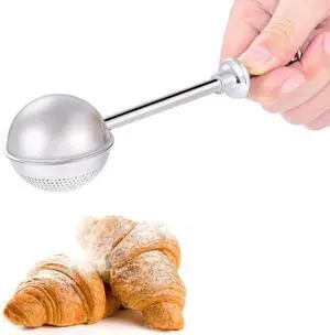 Flour Baking Sifter, Flour Sieve Bakers Dusting Wand Flour Baking Sifter, Flour Sieve Bakers Dusting Wand