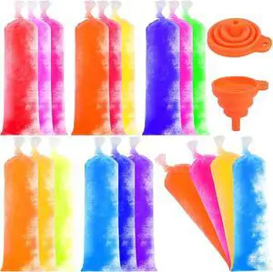 FEBSNOW 160Pcs Ice Lolly Bags Disposable Ice Popsicle Mold Bag with Funnel FEBSNOW 160Pcs Ice Lolly Bags Disposable Ice Popsicle Mold Bag with Funnel