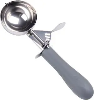 Fayomir 4 OZ Scoop, #8 Disher, Large Ice Cream Scoop with Trigger, Muffin Scoop, Large Cookie Scoops for Baking, Grey Handle, With Trigger for Portion Control Fayomir 4 OZ Scoop, #8 Disher, Large Ice Cream Scoop with Trigger, Muffin Scoop, Large Cookie Scoops for Baking, Grey Handle, With Trigger for Portion Control