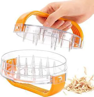 NonSlip Chicken Shredder Tool Twist, Clear Meat Shredder NonSlip Chicken Shredder Tool Twist, Clear Meat Shredder