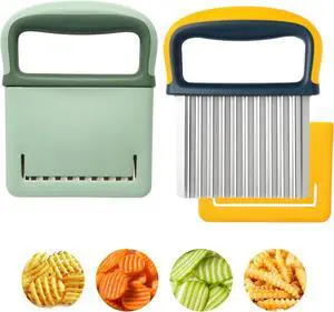 2 Pack Colorful Crinkle Cutter Set with Blade Cover 2 Pack Colorful Crinkle Cutter Set with Blade Cover