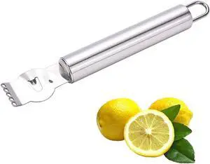 Lxnoap Lemon Zester Grater,Stainless Steel Orange Citru Kitchen Peeler Tool with Channel Knife Lxnoap Lemon Zester Grater,Stainless Steel Orange Citru Kitchen Peeler Tool with Channel Knife