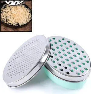 Cheese Grater Citrus Lemon Zester with Food Storage Container & Lid - Perfect For Hard Parmesan Or Soft Cheddar Cheeses, Ginger, Vegetables, Butter, Chocolate & Nutmeg (Green) Cheese Grater Citrus Lemon Zester with Food Storage Container & Lid - Perfect For Hard Parmesan Or Soft Cheddar Cheeses, Ginger, Vegetables, Butter, Chocolate & Nutmeg (Green)