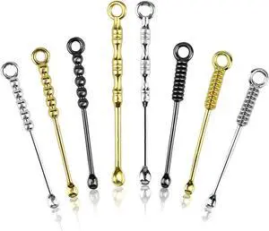 8 PCS Mini Shovel Spoons, Metal Tiny Spoons, Portable Small Scoop Charms 8 PCS Mini Shovel Spoons, Metal Tiny Spoons, Portable Small Scoop Charms