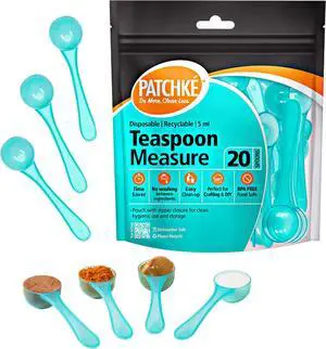 Plastic Measuring Spoons, Fits in Jar, Good for Formula, Coffee, Pet Food - 5 ml - 1 Teaspoon Mesure (20) Plastic Measuring Spoons, Fits in Jar, Good for Formula, Coffee, Pet Food - 5 ml - 1 Teaspoon Mesure (20)