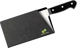 EVERPRIDE Butcher Chef Knife Edge Guard - Wide Knives Blade Edge Protectors - Meat Cleaver Knife Sheath - BPA-Free Chef Knife Cover Fits Blades Up To 8 x 4 Knives Not Included EVERPRIDE Butcher Chef Knife Edge Guard - Wide Knives Blade Edge Protectors - Meat Cleaver Knife Sheath - BPA-Free Chef Knife Cover Fits Blades Up To 8 x 4 Knives Not Included