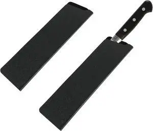 2 Pcs Knife Covers or Sleeves 8" x 2.2" Knife Edge Guard Universal Waterproof Kitchen Knife Sheath, Chef Knife Sheath, Plastic Knife Cover for Kitchen Knives, Black 2 Pcs Knife Covers or Sleeves 8" x 2.2" Knife Edge Guard Universal Waterproof Kitchen Knife Sheath, Chef Knife Sheath, Plastic Knife Cover for Kitchen Knives, Black