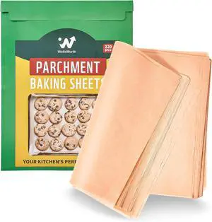 Unbleached Parchment Paper Sheets, BPA & PFA Free, 12 x 16 inch 120PCS Unbleached Parchment Paper Sheets, BPA & PFA Free, 12 x 16 inch 120PCS