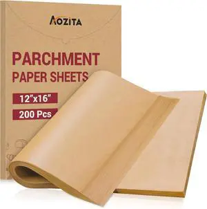 200Pcs 12x16 Inch Unbleached Parchment Paper Sheets for Baking, Pre-Cut, Non-Stick Parchment Paper for Baking, Cooking, Grilling, Air Fryer, Half Sheet Baking Sheets for Baking Cookies, Cooking, Oven 200Pcs 12x16 Inch Unbleached Parchment Paper Sheets for Baking, Pre-Cut, Non-Stick Parchment Paper for Baking, Cooking, Grilling, Air Fryer, Half Sheet Baking Sheets for Baking Cookies, Cooking, Oven