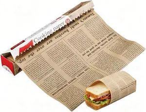 Baking Parchment Paper Roll Non Stick Baking Paper Newspaper Printing Design Food Wrapping Paper for Baking Cookies Bread Pizza Meat and Vegetables Baking Parchment Paper Roll Non Stick Baking Paper Newspaper Printing Design Food Wrapping Paper for Baking Cookies Bread Pizza Meat and Vegetables