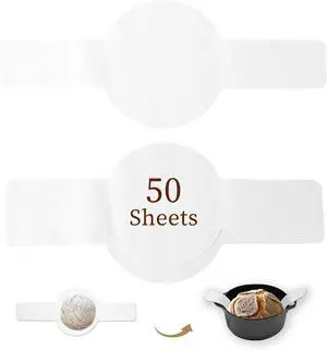 BlissBoard 8.67 Inch Parchment Paper Rounds with Lift Tabs 50 PCS BlissBoard 8.67 Inch Parchment Paper Rounds with Lift Tabs 50 PCS