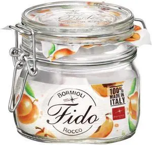 BORMIOLI ROCCO .5L Glass Canning Jar, 1 EA BORMIOLI ROCCO .5L Glass Canning Jar, 1 EA