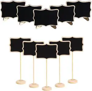 Mini Chalkboard Signs Set of 10 Food Labels for Party Buffet Wedding Table Number Message Board Event Decoration Perfect Food Signs for Buffet and Party Decor Mini Chalkboard Signs Set of 10 Food Labels for Party Buffet Wedding Table Number Message Board Event Decoration Perfect Food Signs for Buffet and Party Decor