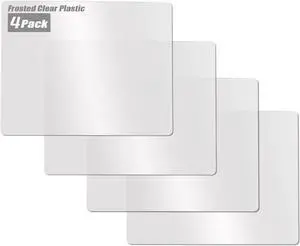 Fotouzy Flexible Plastic Cutting Boards for Kitchen, 4 Frosted Clear Cutting Mats 15 x 12 In, BPA-Free, Non-Porous, and Dishwasher Safe, Set of 4 Fotouzy Flexible Plastic Cutting Boards for Kitchen, 4 Frosted Clear Cutting Mats 15 x 12 In, BPA-Free, Non-Porous, and Dishwasher Safe, Set of 4