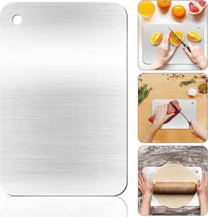 Stainless Steel Cutting Boards for Kitchen, Non-Stick Chopping Board Stainless Steel Cutting Boards for Kitchen, Non-Stick Chopping Board
