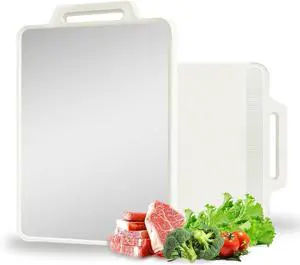 Double Sided Stainless Steel Cutting Board for Kitchen White Large Steel/Wheat Straw PP Cutting Boards non Toxic Chopping Board for Meat, Vegetables, Fruits 16"×11" Double Sided Stainless Steel Cutting Board for Kitchen White Large Steel/Wheat Straw PP Cutting Boards non Toxic Chopping Board for Meat, Vegetables, Fruits 16"×11"