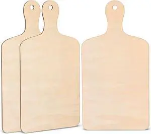 3 Pack Unfinished Wood Cutting Board with Handle, Charcuterie Boards, Wooden Cooking Butcher for Craft DIY Christmas Home Kitchen Cooking Decor (11.81" * 6.18") 3 Pack Unfinished Wood Cutting Board with Handle, Charcuterie Boards, Wooden Cooking Butcher for Craft DIY Christmas Home Kitchen Cooking Decor (11.81" * 6.18")