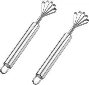 2 PCS Melon Craper Filipino Coconut Meat Scraper Stainless Steel Coconut Meat Scraper and Fish Scaler Remover for Kitchen Multi Purpose Melon Grater and Handy Tool Set 2 PCS Melon Craper Filipino Coconut Meat Scraper Stainless Steel Coconut Meat Scraper and Fish Scaler Remover for Kitchen Multi Purpose Melon Grater and Handy Tool Set