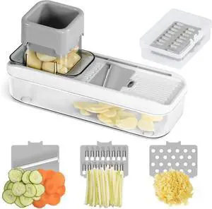 Badelite Mini Garlic Slicer Multi-Functional Mandoline Slicer Veggie Shredder Garlic Ginger Grinder Vegetable Mandoline Cutter with Container Badelite Mini Garlic Slicer Multi-Functional Mandoline Slicer Veggie Shredder Garlic Ginger Grinder Vegetable Mandoline Cutter with Container