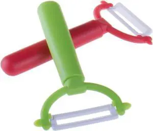 Zittop 2 Premium Ceramic Blade Vegetable Peelers for Carrot, Potato, Zucchini, Cucumbers & Veggie Slicing, Shave Hard Cheese Easily. Thick Noodles & Fun Curls. Zittop 2 Premium Ceramic Blade Vegetable Peelers for Carrot, Potato, Zucchini, Cucumbers & Veggie Slicing, Shave Hard Cheese Easily. Thick Noodles & Fun Curls.