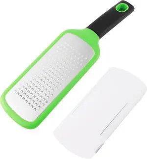 Handheld Cheese Grater, Stainless Steel Lemon Citrus Peeler, Flat Handheld Slicer for Cheese, Lemon, Chocolate and Spices/Crude Hole (Green) Handheld Cheese Grater, Stainless Steel Lemon Citrus Peeler, Flat Handheld Slicer for Cheese, Lemon, Chocolate and Spices/Crude Hole (Green)