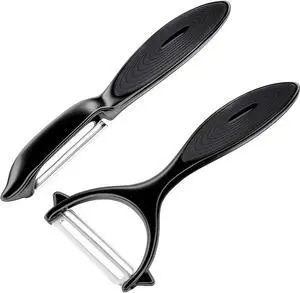 Premium Vegetable Peeler Set Ultra Sharp Stainless Steel Blades with Non-Slip Ergonomic Handles for Easy Potato, Fruit & Veggie Peeling (2PCS) Premium Vegetable Peeler Set Ultra Sharp Stainless Steel Blades with Non-Slip Ergonomic Handles for Easy Potato, Fruit & Veggie Peeling (2PCS)