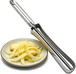 Aniso Kitchen vegetable peeler Stainless steel rotary peeler for vegetable and carrot fruitwith ergonomic safety and control handle-Dishwasher Safety Aniso Kitchen vegetable peeler Stainless steel rotary peeler for vegetable and carrot fruitwith ergonomic safety and control handle-Dishwasher Safety