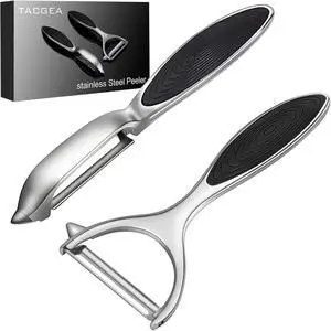 TACGEA Vegetable Peeler for Kitchen, Potato Peelers for Fruit Straight Blade, Durable Non-Slip Handle, Set of 2 TACGEA Vegetable Peeler for Kitchen, Potato Peelers for Fruit Straight Blade, Durable Non-Slip Handle, Set of 2