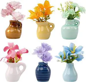 Cute Mini Vase Magnets for Fridge, Funny Small Ceramic Vase Magnetics with Flowers, Tiny Flower Vase for Refrigerator, Kitchen, Office Decoration, Cute Plant Vase Gift for Family and Friends Cute Mini Vase Magnets for Fridge, Funny Small Ceramic Vase Magnetics with Flowers, Tiny Flower Vase for Refrigerator, Kitchen, Office Decoration, Cute Plant Vase Gift for Family and Friends