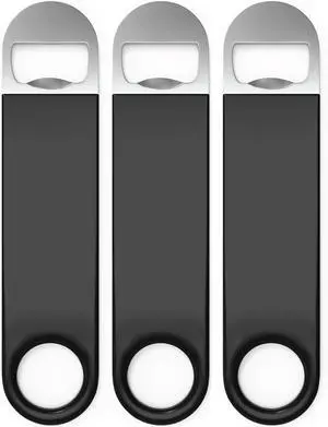 Bartender Bottle Openers, Beer Bottle Openers, Speed Openers 3 Pack by Premium Cold One. Professional Grade: Rubber Coated, Stainless Steel. Large, 7 inch Bartender Bottle Openers, Beer Bottle Openers, Speed Openers 3 Pack by Premium Cold One. Professional Grade: Rubber Coated, Stainless Steel. Large, 7 inch