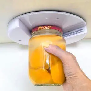 Under Cabinet Jar Openers for Seniors With Arthritis or Weak Hands, One Handed Bottle Openers, Easy to Use Kitchen Can Opener-White Under Cabinet Jar Openers for Seniors With Arthritis or Weak Hands, One Handed Bottle Openers, Easy to Use Kitchen Can Opener-White
