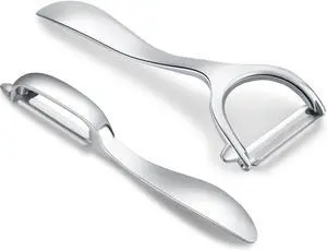 Set of 2 Stainless Steel Vegetable Peeler,Y-Shaped and I-Shaped Stainless Steel Peelers For Potatoes, All Fruits & Veggies¡ Set of 2 Stainless Steel Vegetable Peeler,Y-Shaped and I-Shaped Stainless Steel Peelers For Potatoes, All Fruits & Veggies¡