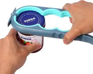 Jar Opener for Weak Hands, Seniors with Arthritis, Bottle Opener to Remove Stubborn Lids, Mutil Can Opener Gripper for Anyone with Low Strength (Blue and Grey) Jar Opener for Weak Hands, Seniors with Arthritis, Bottle Opener to Remove Stubborn Lids, Mutil Can Opener Gripper for Anyone with Low Strength (Blue and Grey)